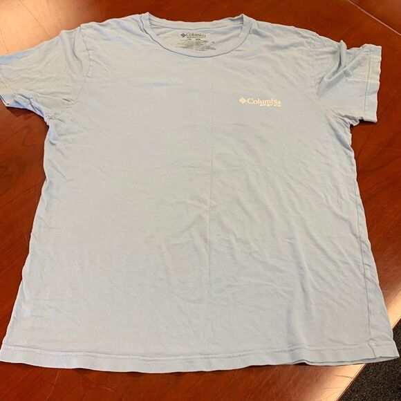 Columbia Light Blue PFG T-Shirt sz L - Picture 1 of 4